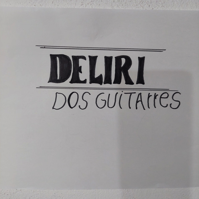 Portada de Deliri dos guitarres por Josep Calbet