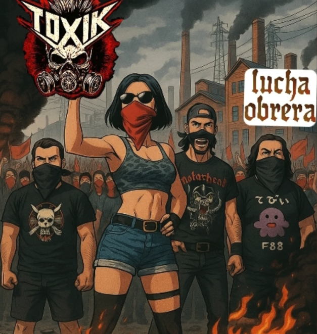 Portada de Lucha Obrera por Toxik